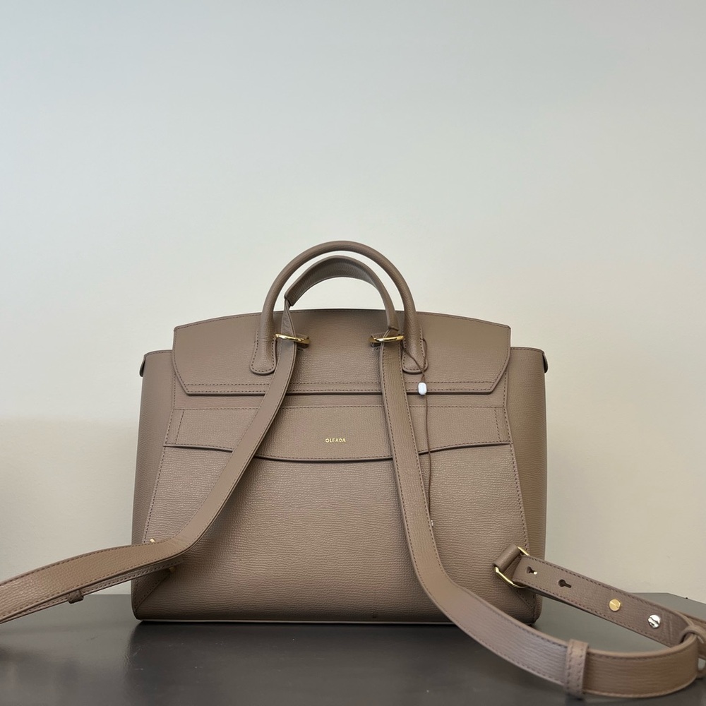 Oleada Wavia Leather Bag Plus Latte - Laptop/Workbag 15 inch $795 - Picture 3 of 11